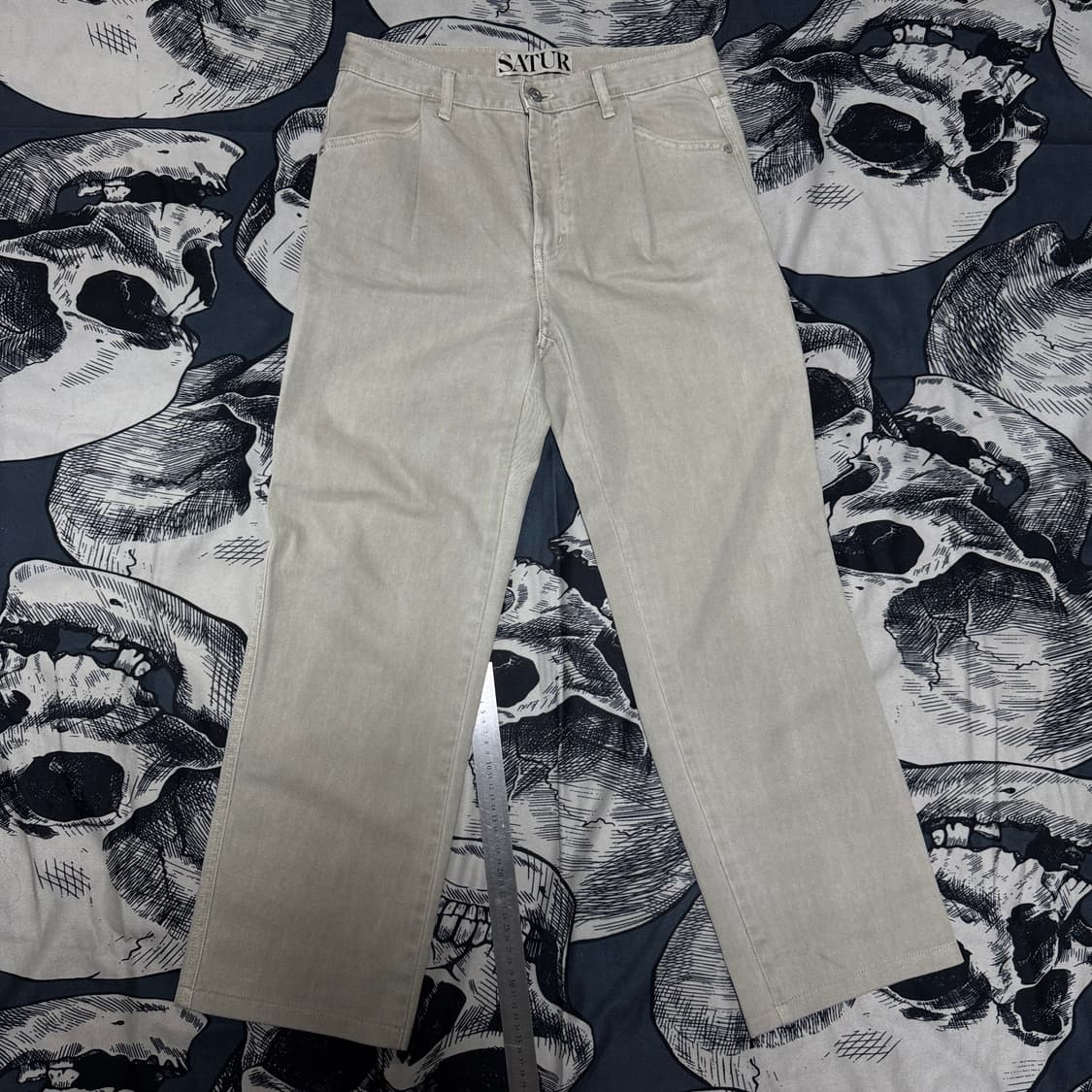 satur 새터 피그먼트 데님팬츠 M사이즈 상품이미지1