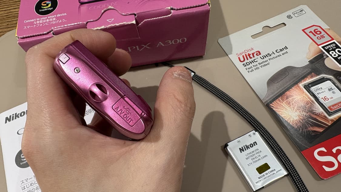 (신품) 니콘 쿨픽스 A300 (S3700) 핑크 빈티지 디카 카메라 상품이미지4