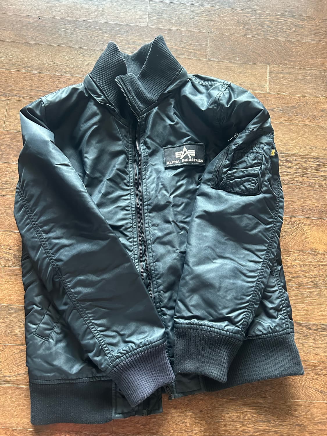 알파인더스트리 블랙 MA-1 항공점퍼 XL 상품이미지1