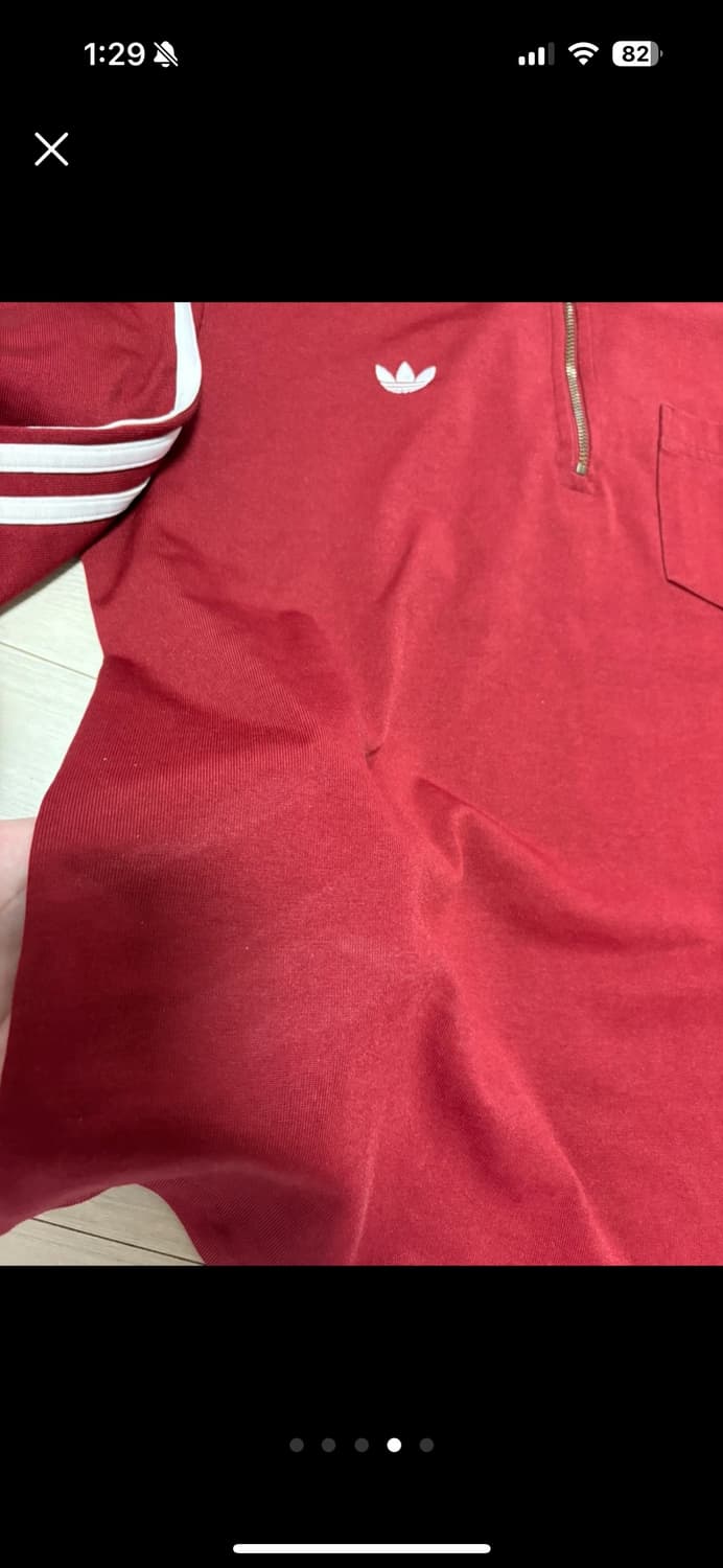 아디다스 버건디 2002 레트로 긴팔 티셔츠 95, 레프리셔츠 상품이미지4