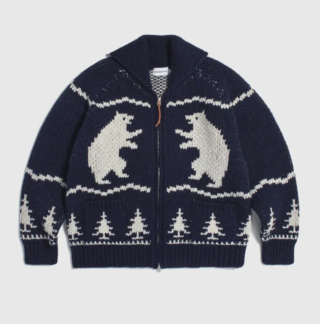 [구매 XL] 에스피오나지 코위찬 가디건 네이비 Cowichan 삽니다 상품이미지1