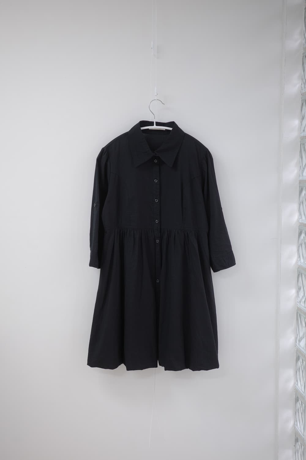 Black collar vintage one-piece 상품이미지4