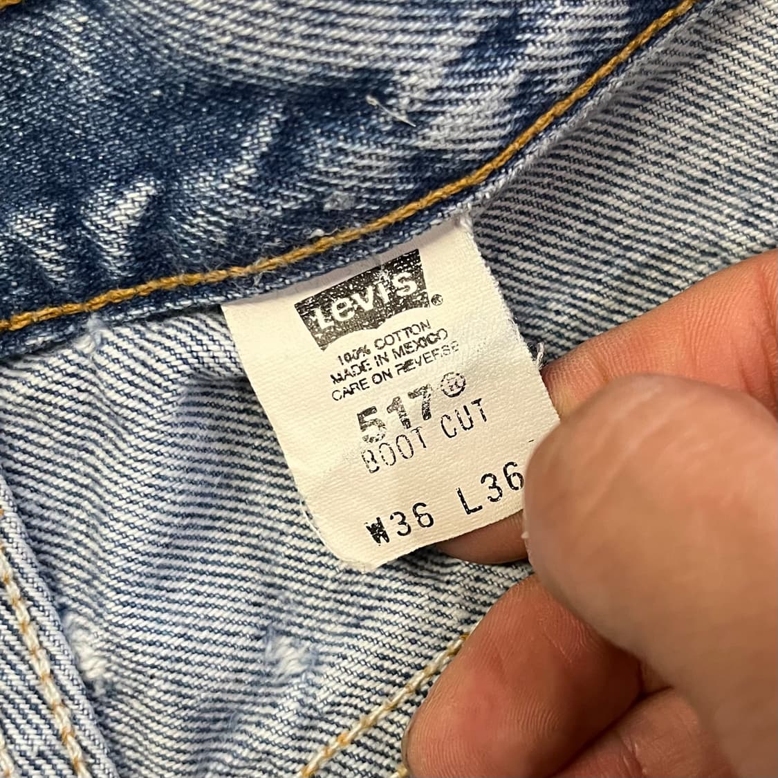 00s Levis517 에시드 워싱 부츠컷 (35“) 상품이미지7