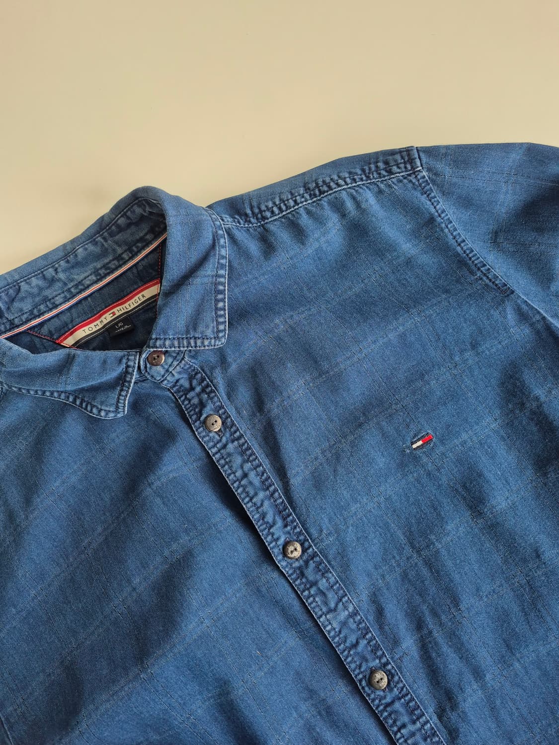 남성100)타미힐피거 얇은데님 셔츠 남방 상품이미지4