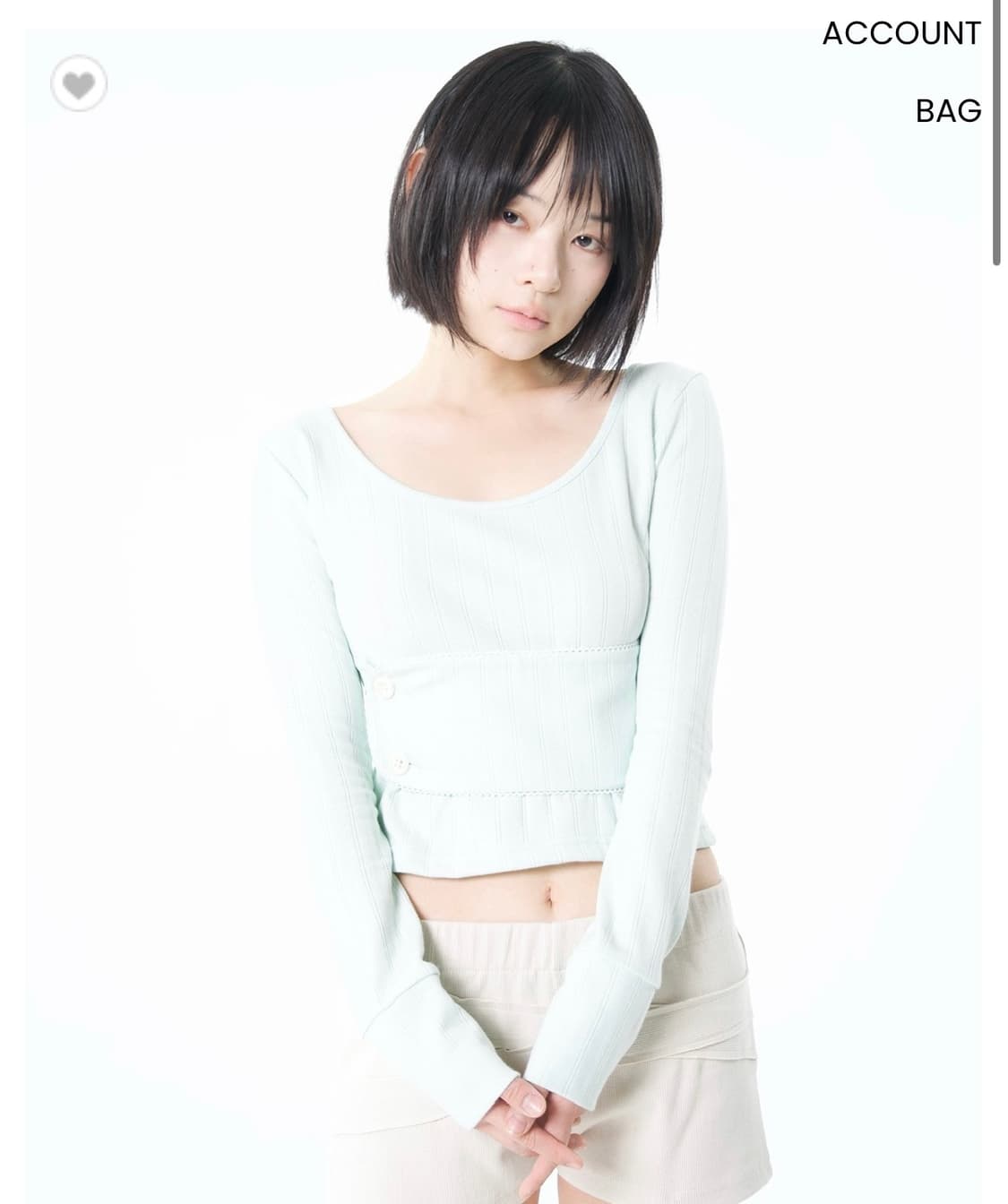 오스하이 band baby long sleeve icymint 밴드 상품이미지1