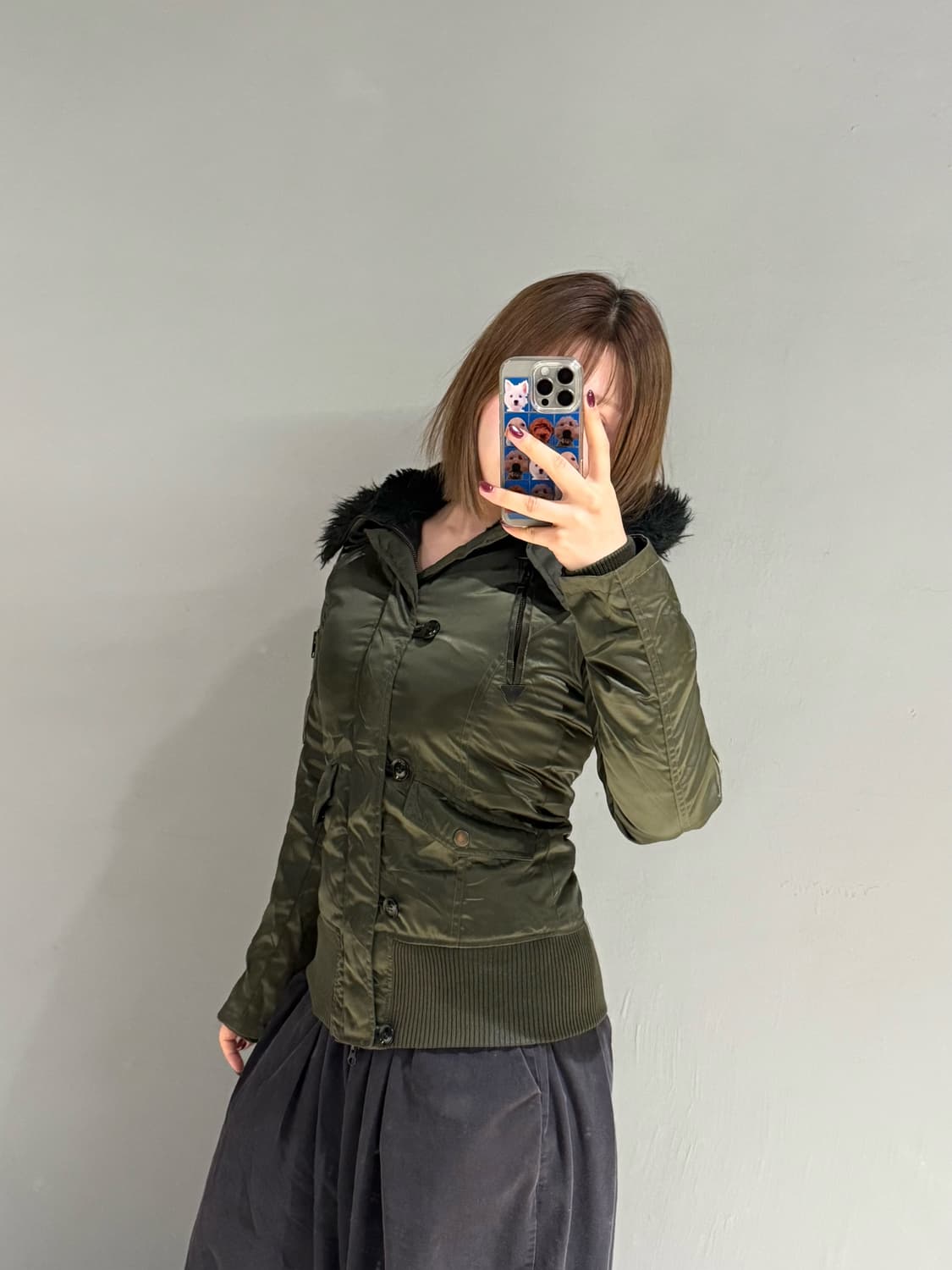 Hood fur n2b 2-way zipper jumper 상품이미지1