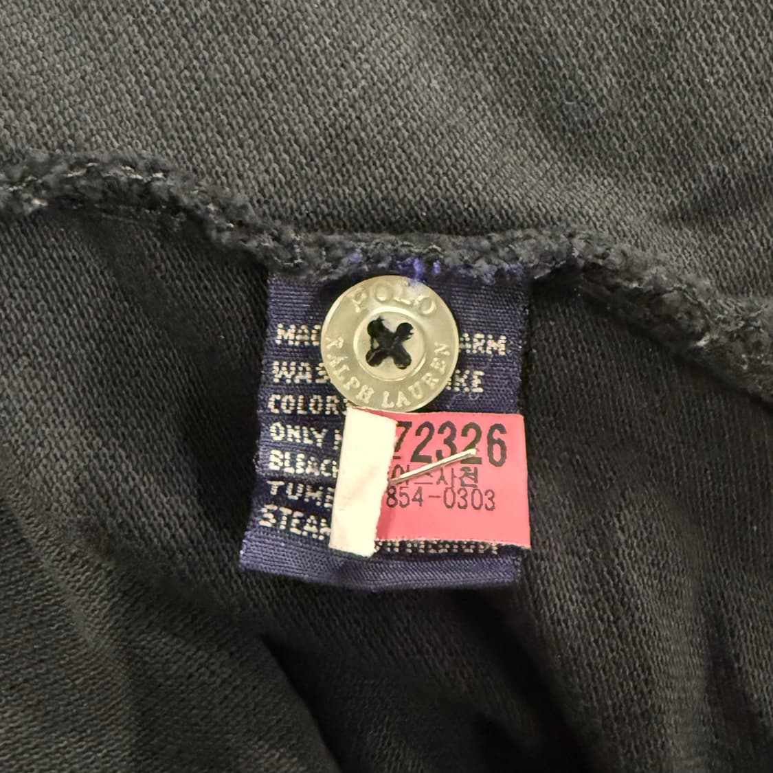 폴로 랄프로렌 치프키프 블랙워치 블랙 골드 빅포니 카라 반팔 티 상품이미지5