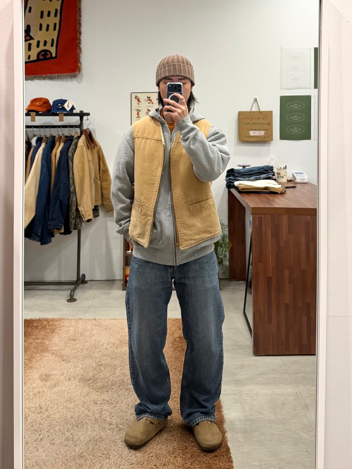 80s Carhartt 칼하트 덕 캔버스 워크 베스트 (USA) 상품이미지2