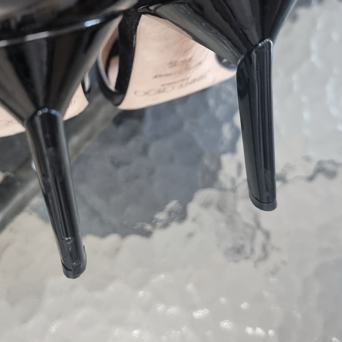 지미추 레더 샌들힐 하이힐 슈즈 구두 오픈토힐 (235/표기36.5) 상품이미지9