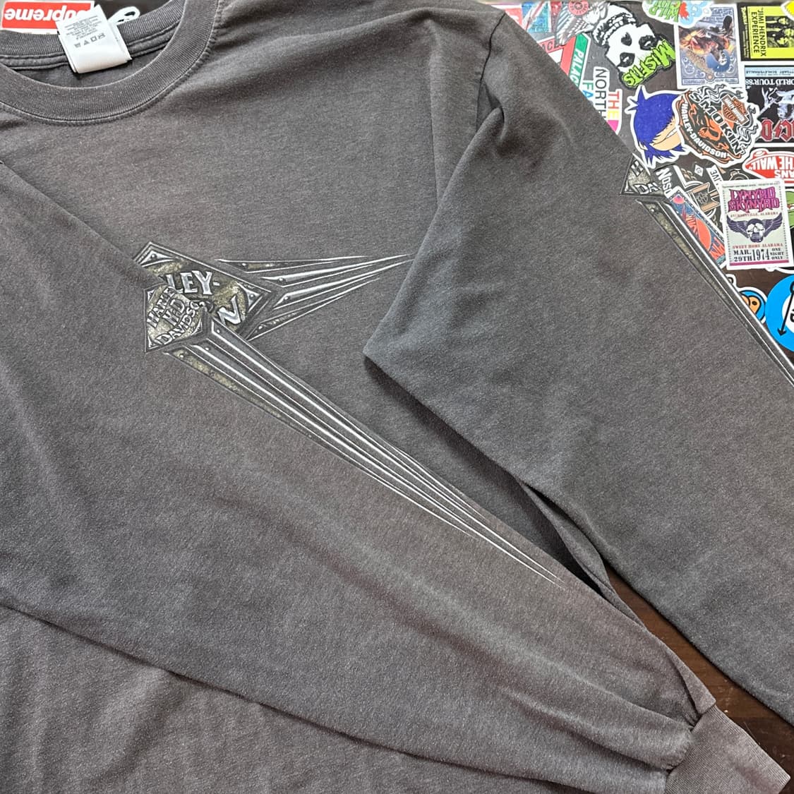 00s USA 할리데이비슨 페이디드 롱슬리브 티셔츠 XL 상품이미지6