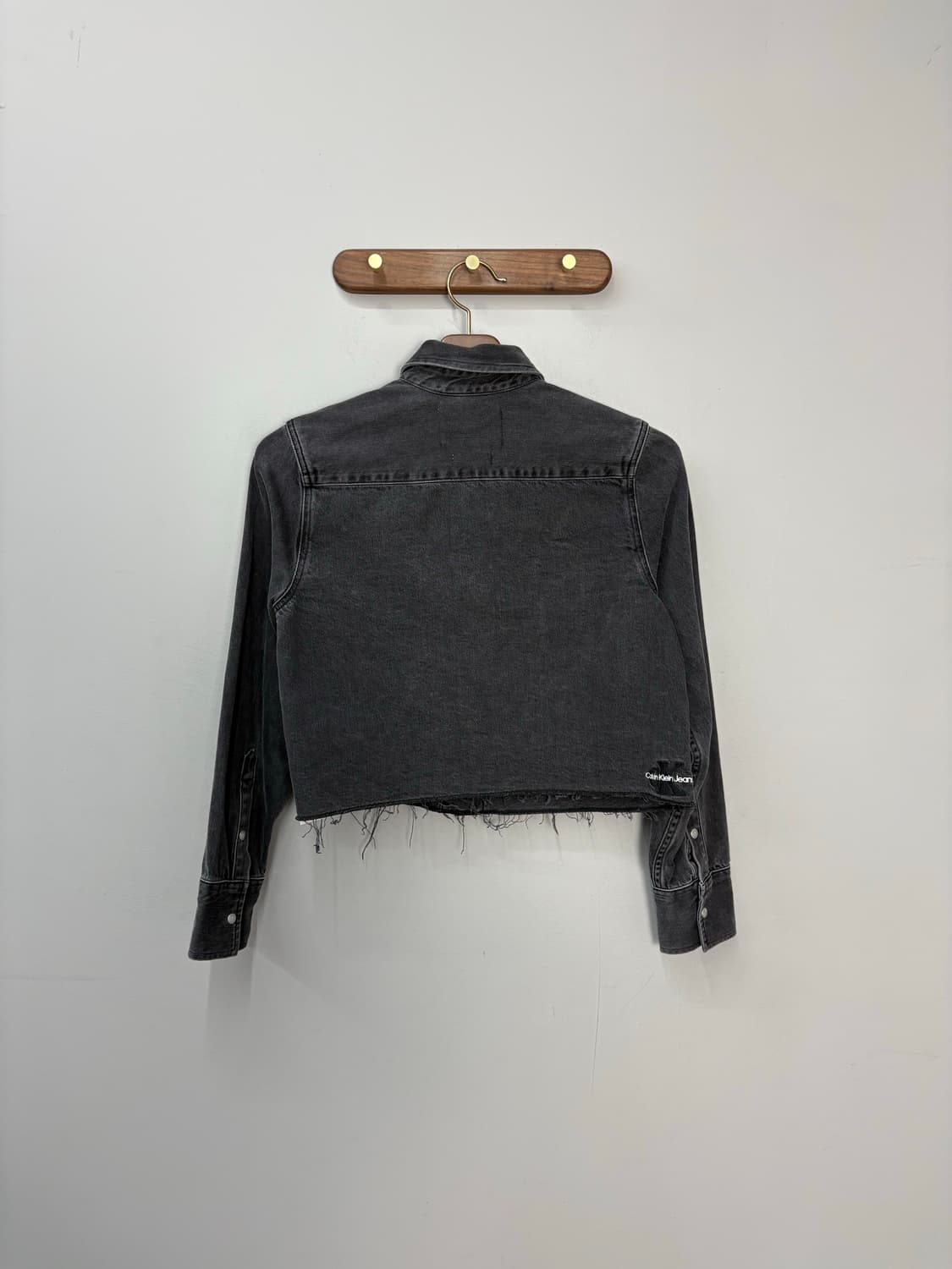 캘빈클라인 진크롭 블랙 데님 자켓 A2751 상품이미지5