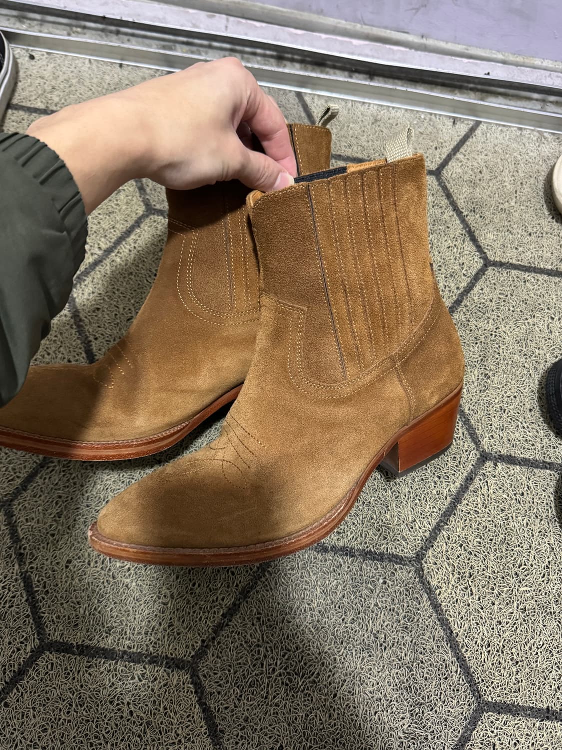 길프 몰코 스웨이드 웨스턴 앵클 부츠 (40) 상품이미지1