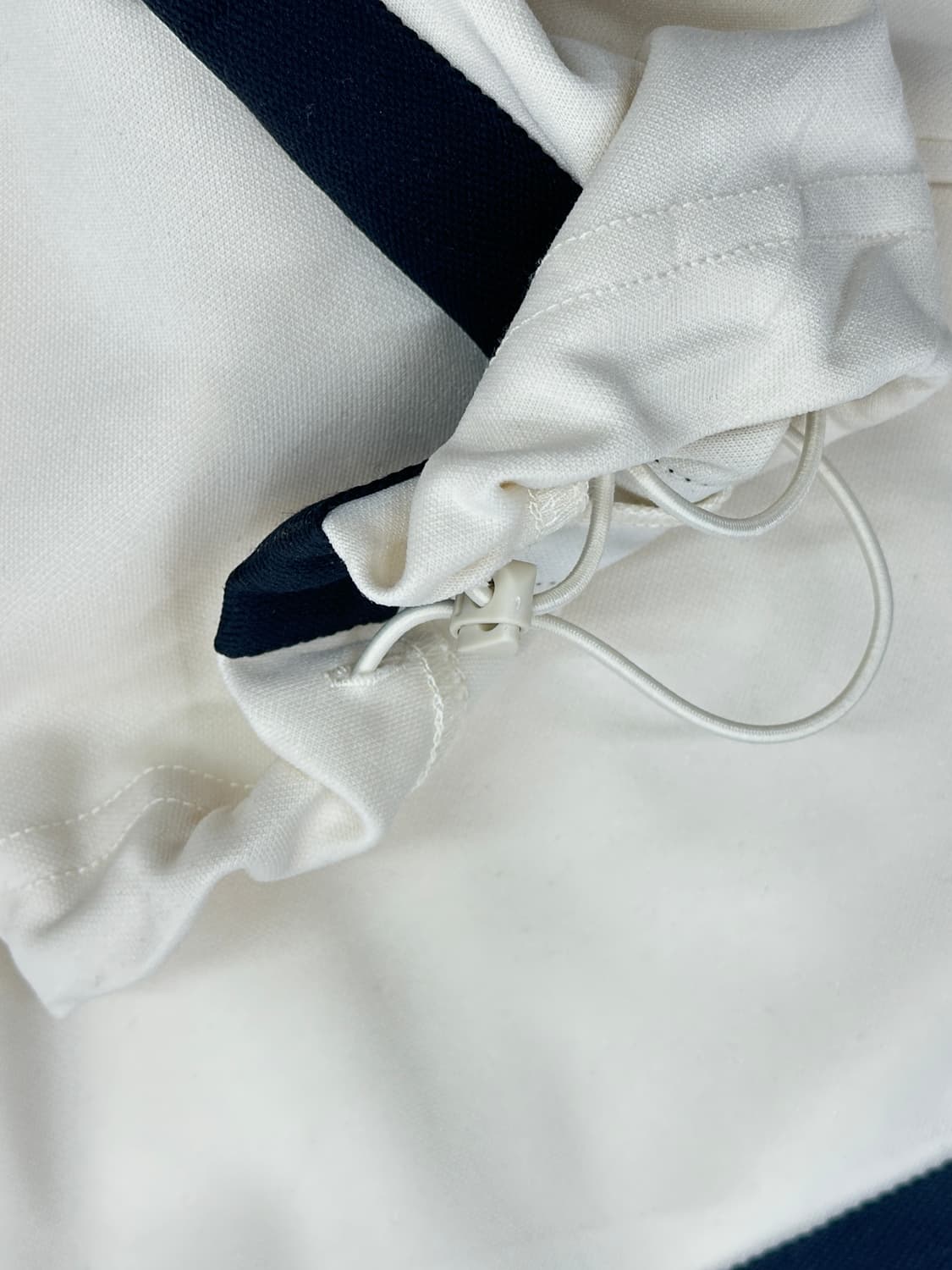 일본 GU 화이트 트레이닝팬츠 블랙라인 와이드 러닝운동복 바지 상품이미지5