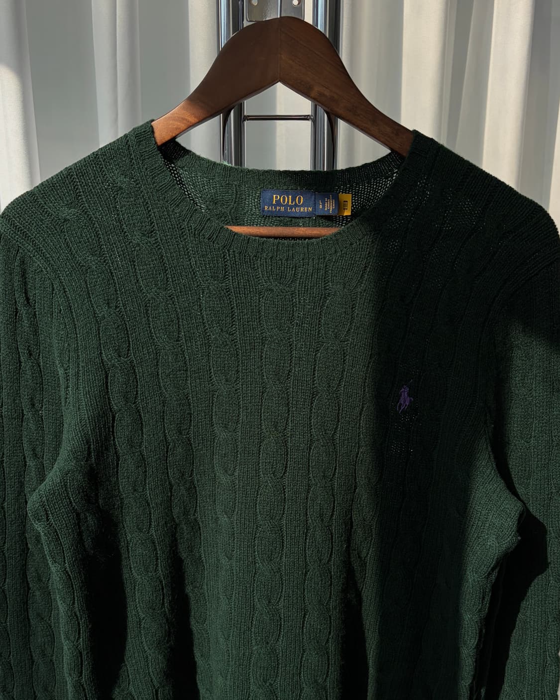 [M]폴로 랄프로렌 케이블 울 캐시미어 크루넥 니트 상품이미지5