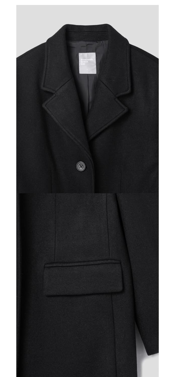 H&m 롱코트 블랙 상품이미지3