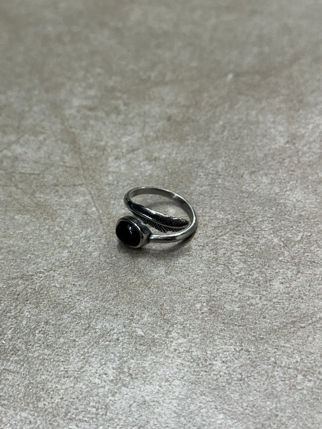 Black feather Ring - 블랙 깃털 반지 상품이미지2