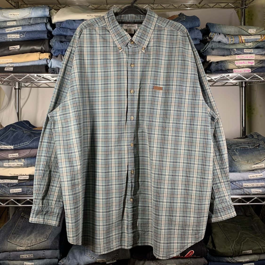 [2XL] 00's 칼하트 멀티체크 워크셔츠 상품이미지2