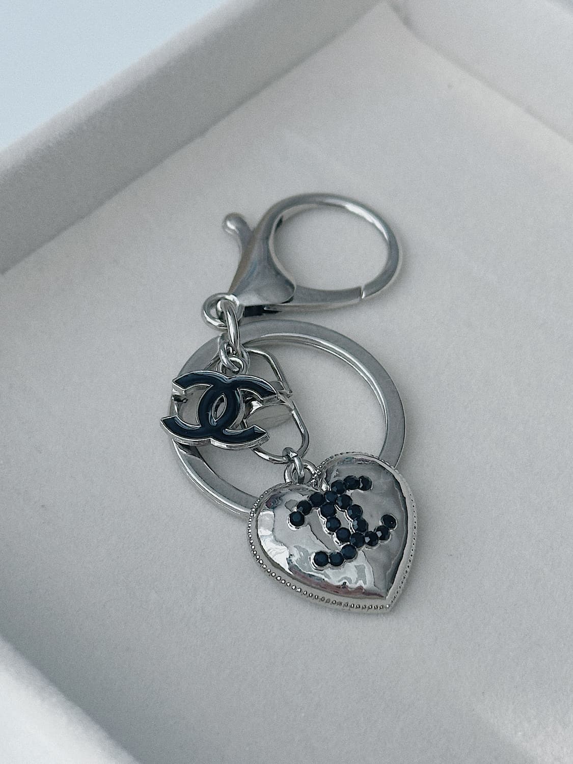 샤넬 더블 하트팬던트 키링 상품이미지1
