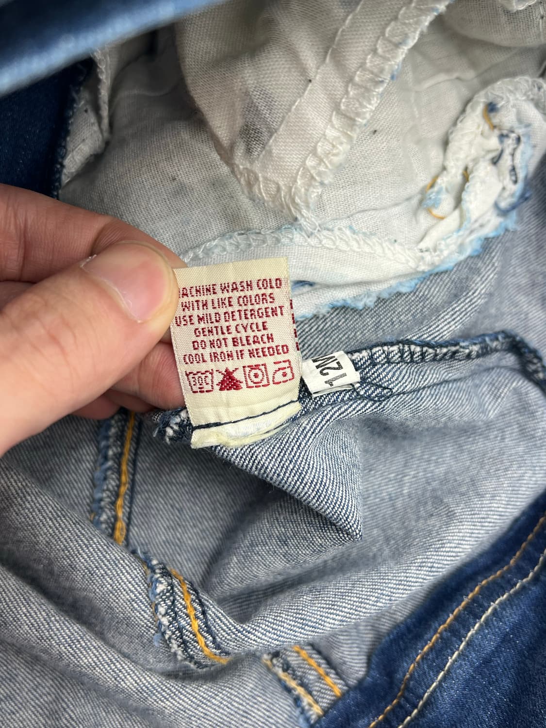 빈티지 크롭 데님자켓 상품이미지6