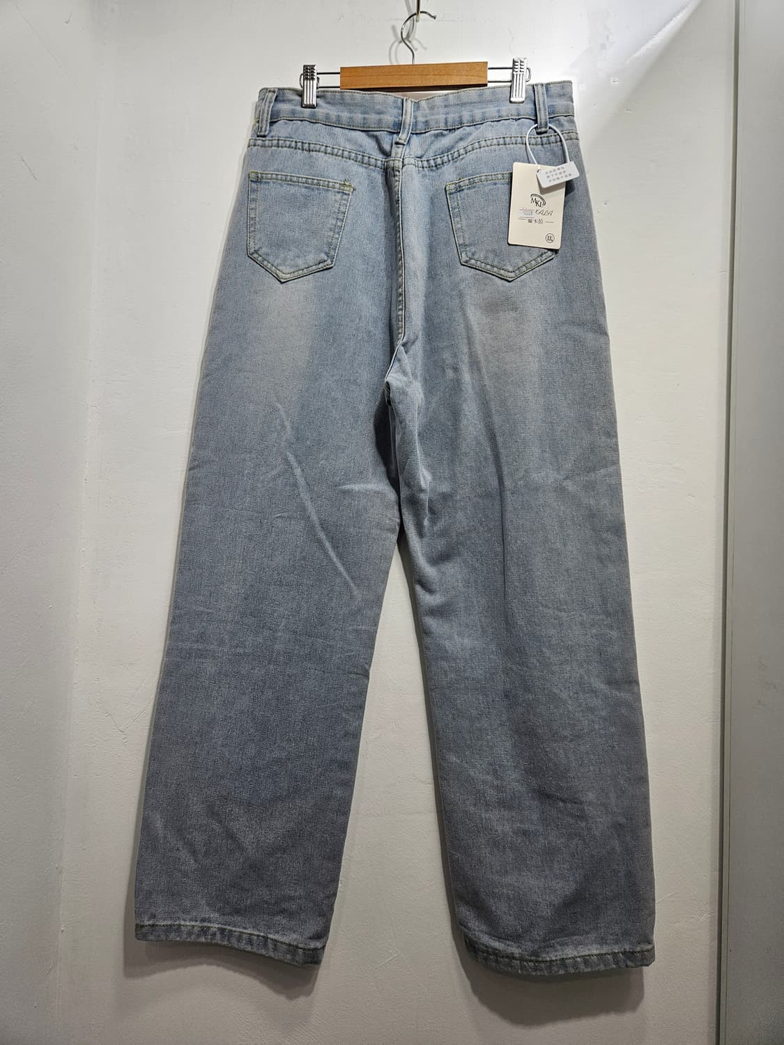 레이스 나비 디테일 연청 데님 [새상품] 상품이미지7