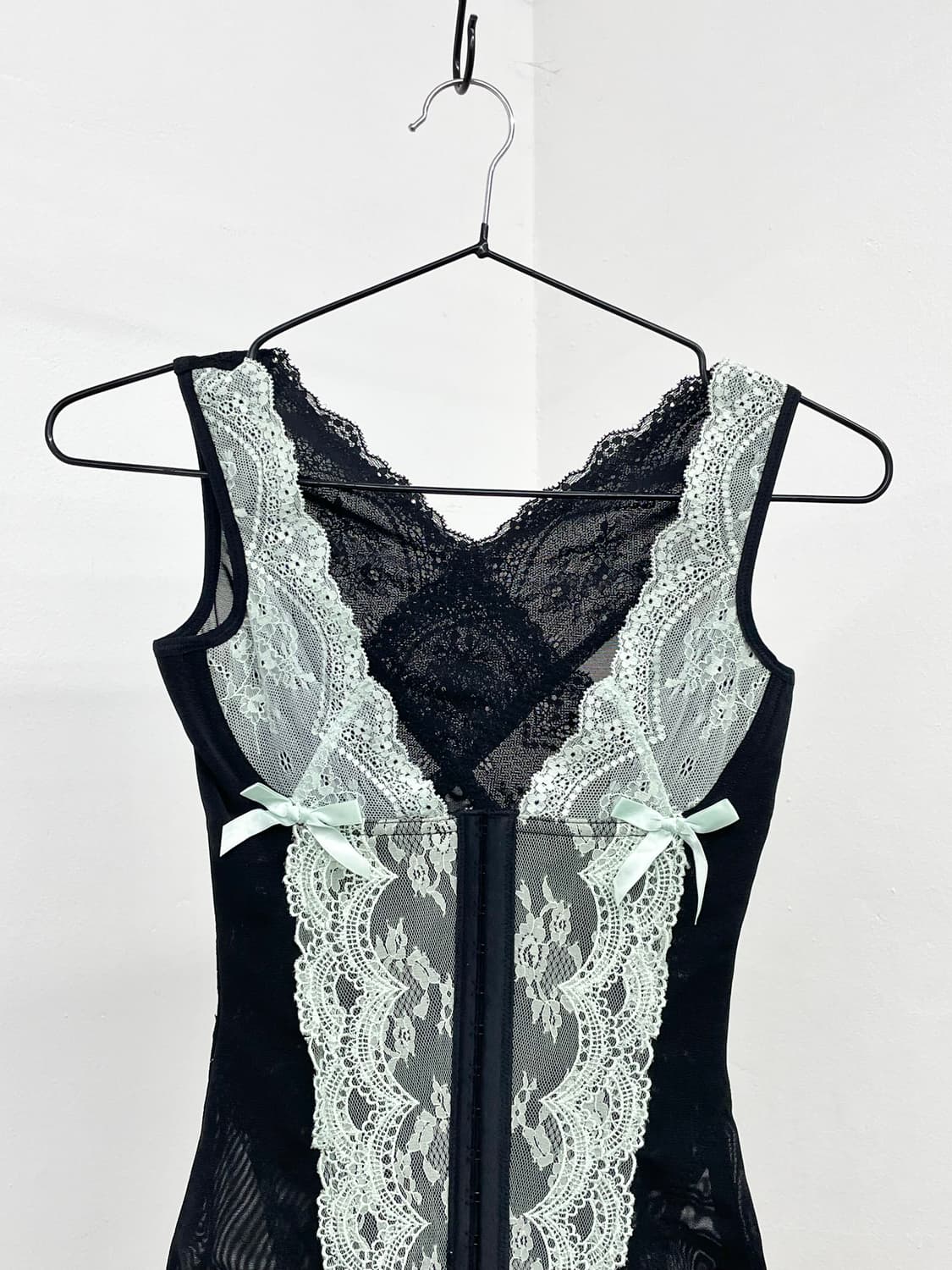 갸루 레이스 리본 코르셋 상품이미지3