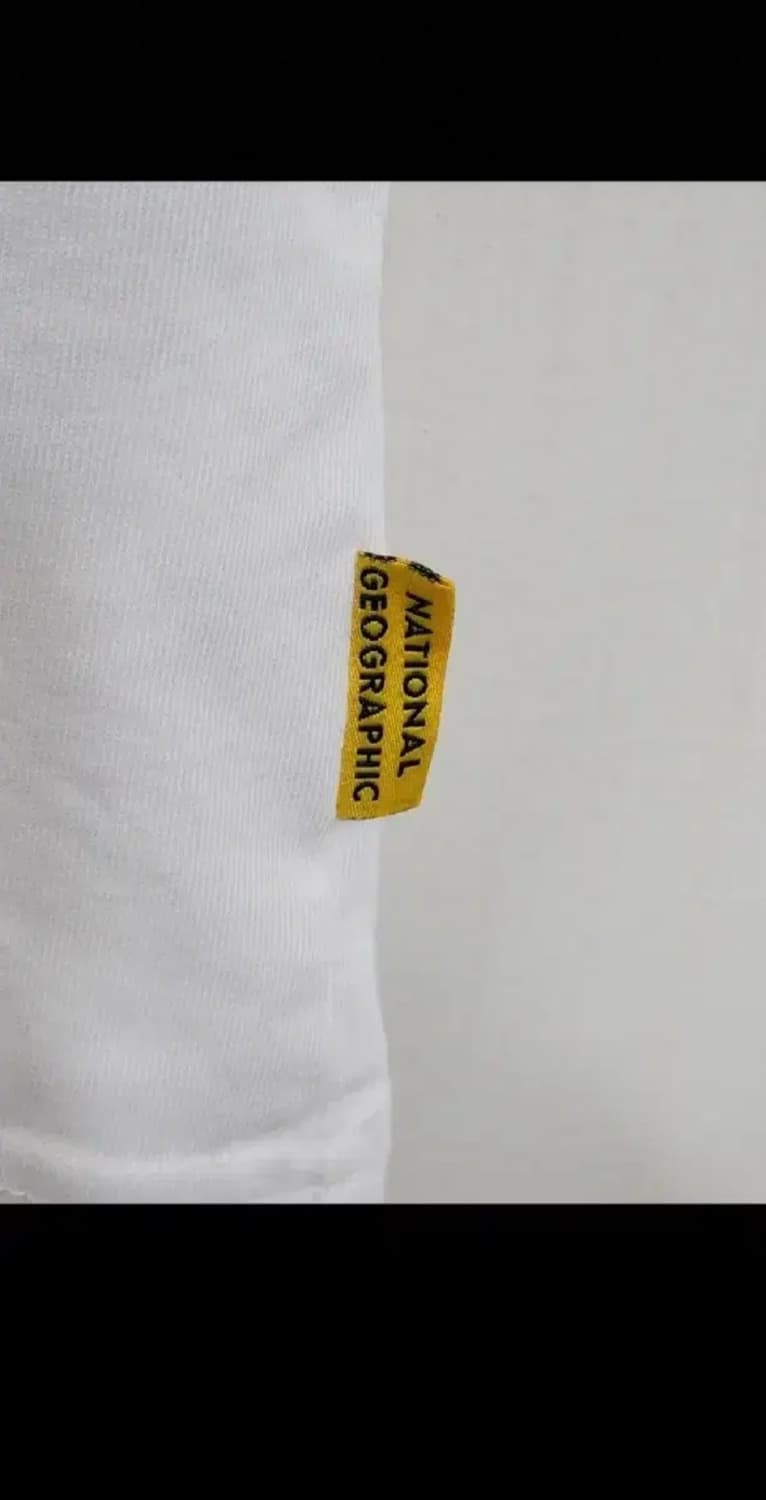 (XL) 내셔널지오그래픽 반팔티 화이트 북극곰 로고 티셔츠  상품이미지5