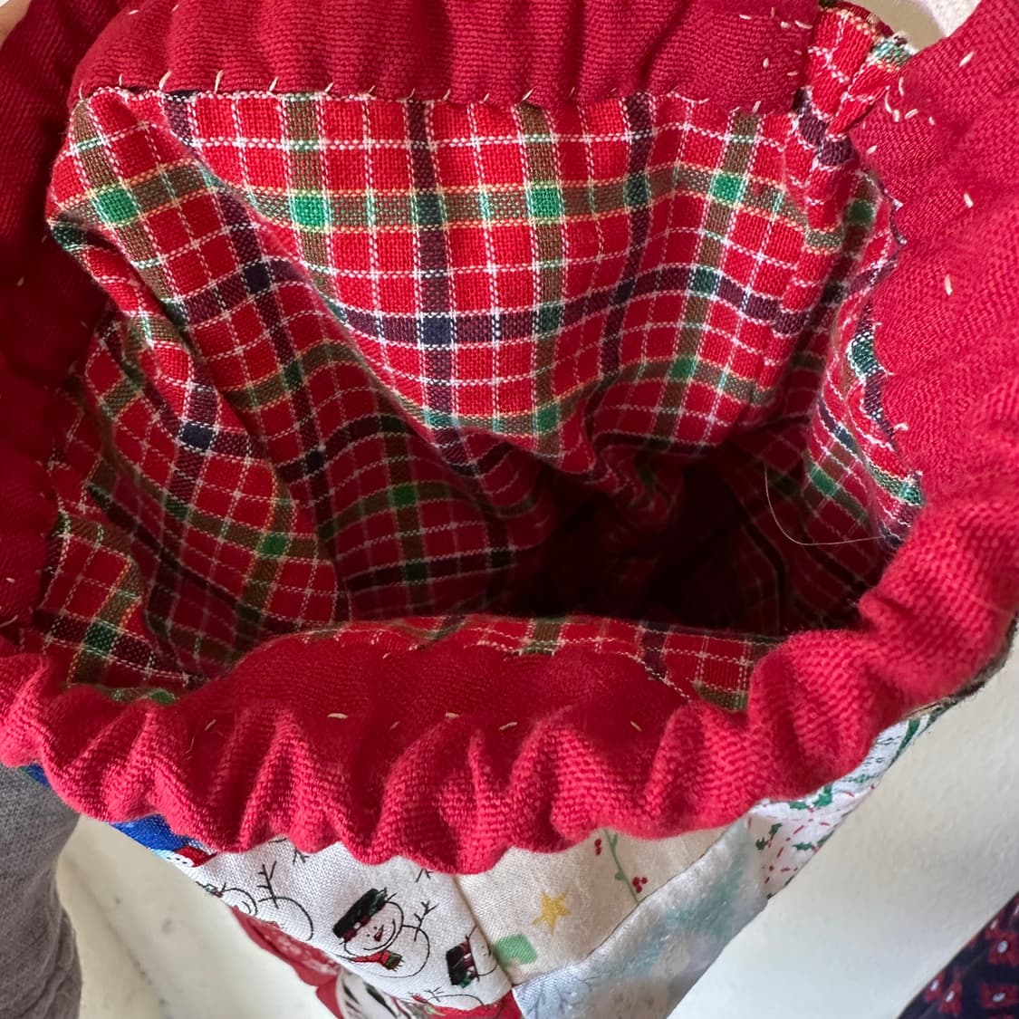 크리스마스 큼직 파우치 / 스트링파우치 / 주머니 상품이미지4