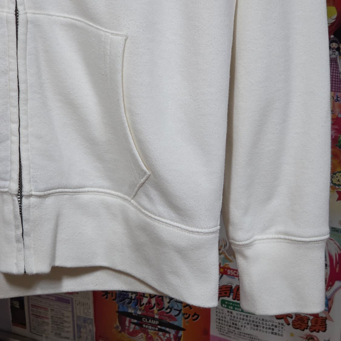 갭 화이트 골드 퍼 후드집업 상품이미지4