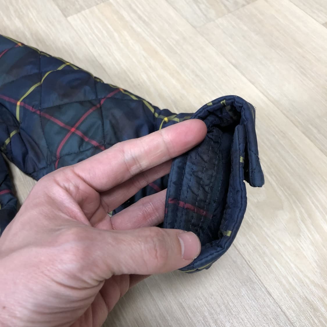 (6세) 폴로 랄프로렌 POLO 키즈 타탄 체크 롱 퀼팅 자켓 네이비 상품이미지3