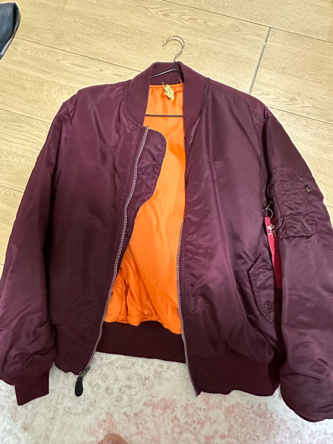 알파인더스트리 MA-1 L사이즈 퍼플 상품이미지1