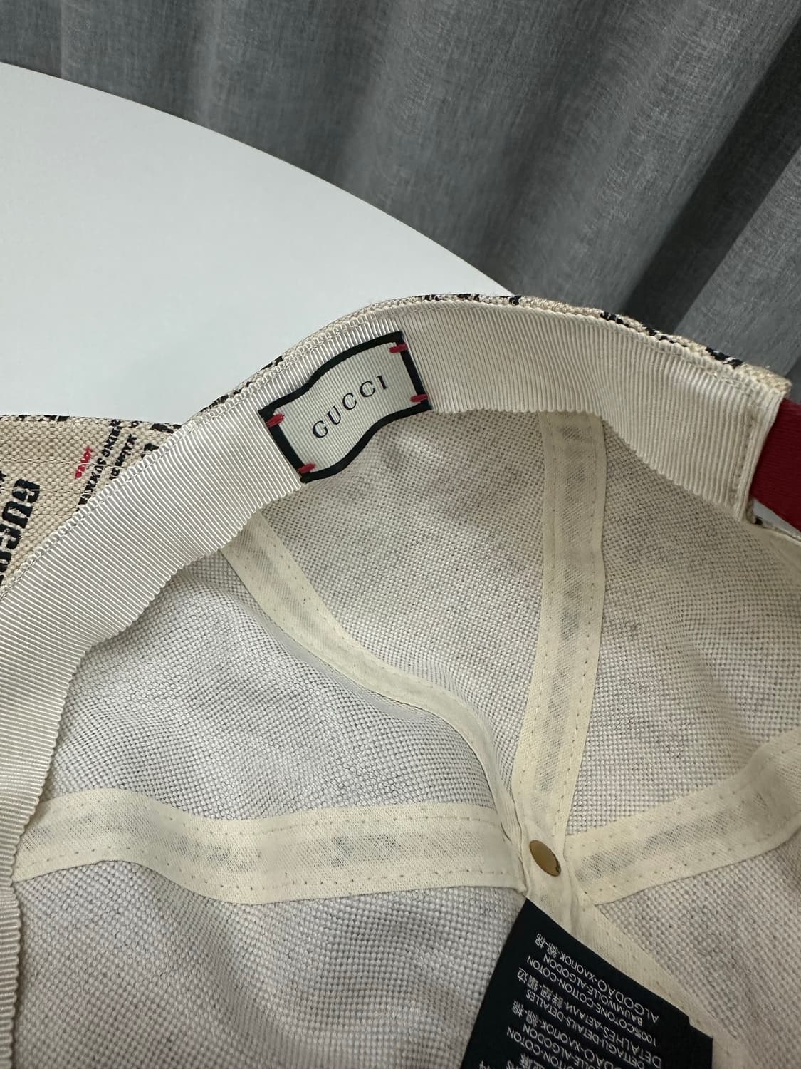 [정품] GUCCI 구찌 인바이트 스탬프 볼캡 상품이미지5