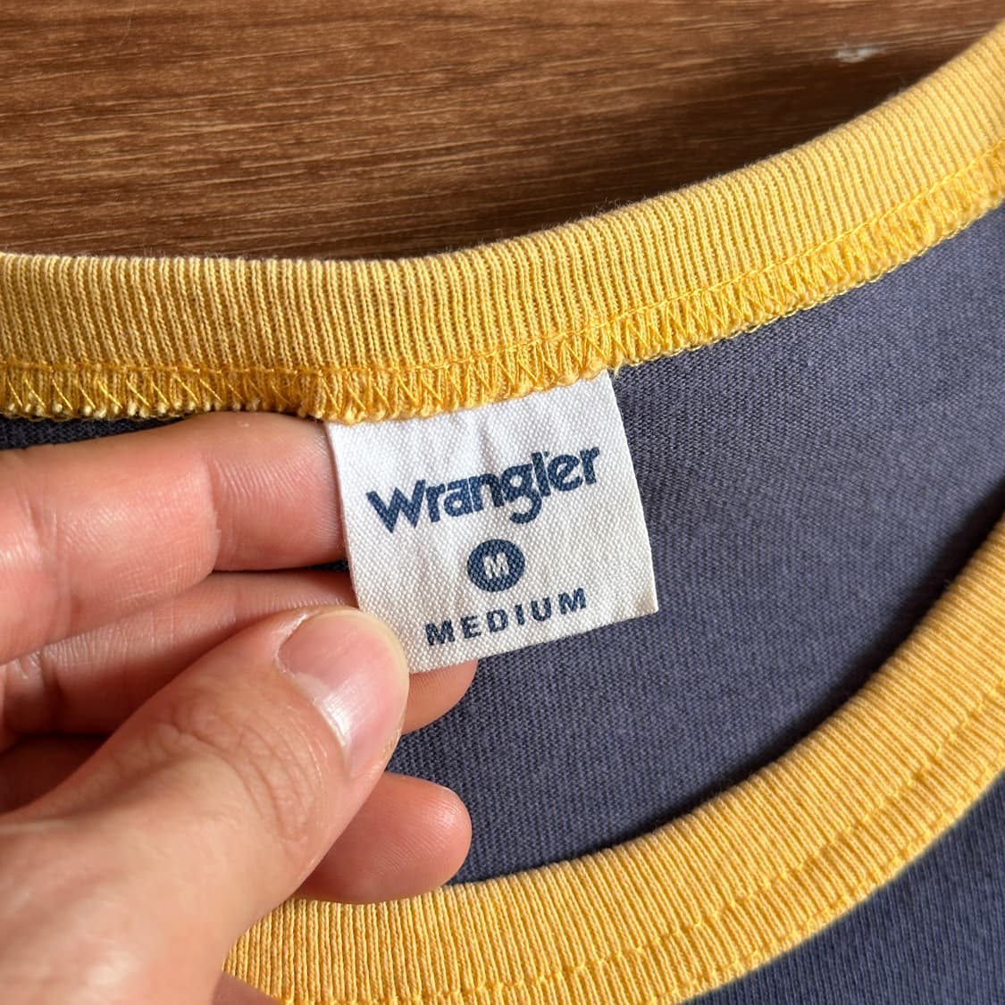 Wrangler logo cotton ringer 1/2 tee 상품이미지5