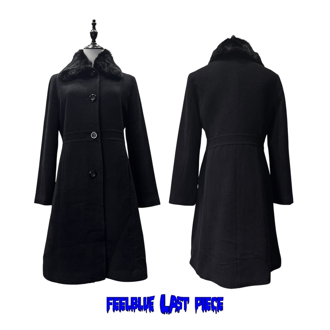 gothic wool blend long coat 상품이미지6