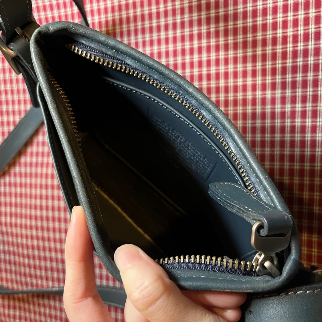 빈티지 레더 가죽 크로스백 상품이미지7