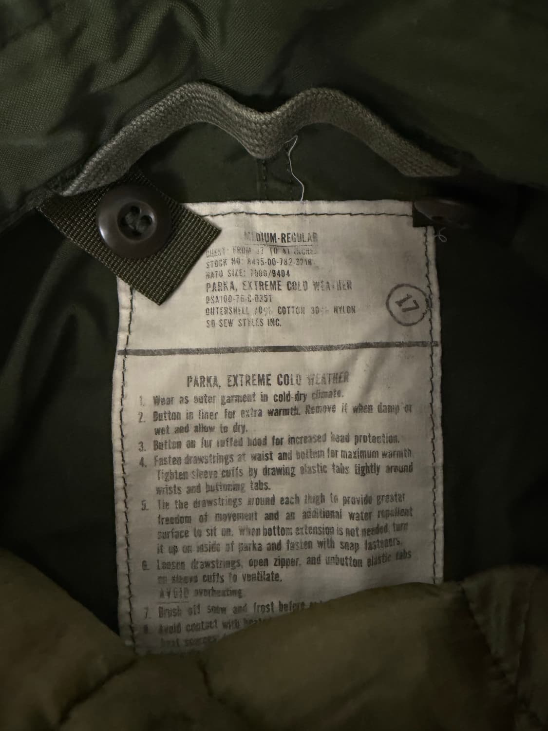 [M] m-65 fishtail 피쉬테일 개파카 상품이미지3