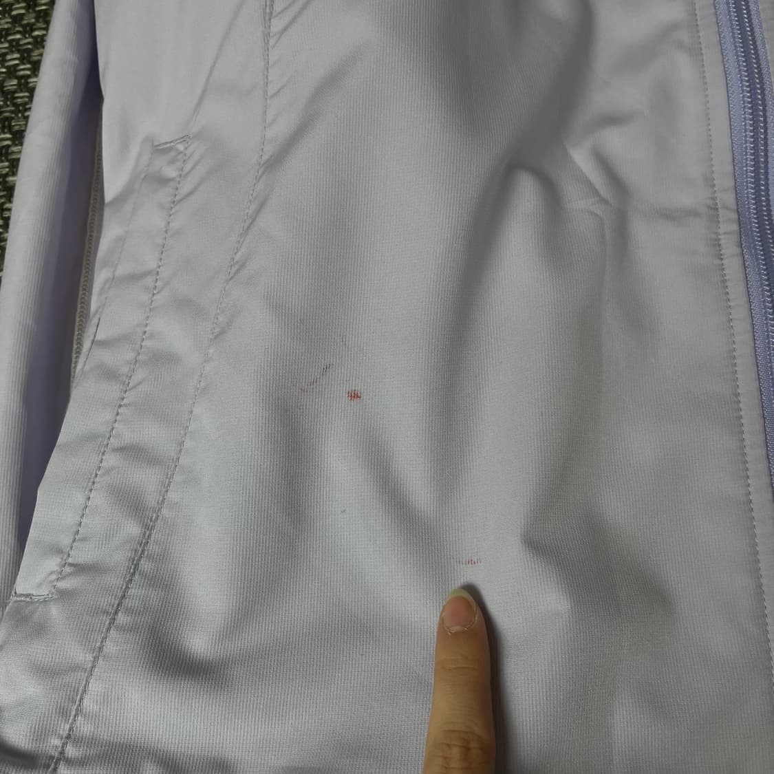 나이키 라이트블루 폴리 집업 자켓 L 상품이미지5