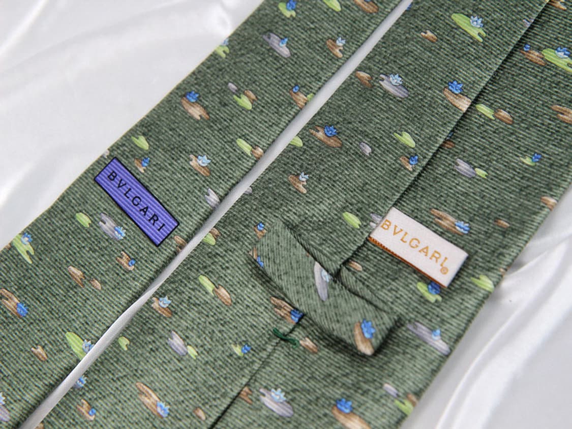 불가리 9.7cm A등급 남자 명품 넥타이 상품이미지4