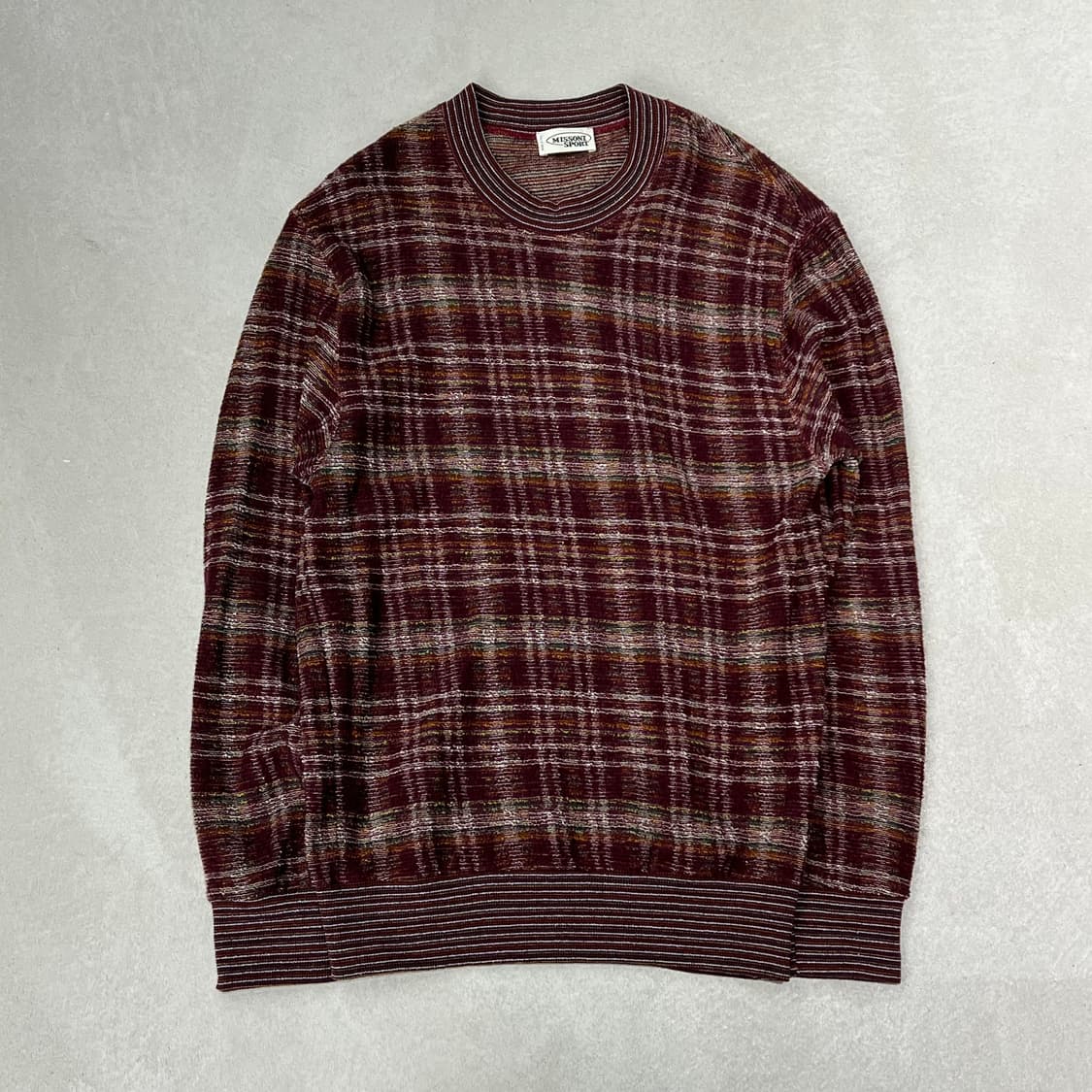 미쏘니 체크 케이블 니트 s08942 상품이미지1