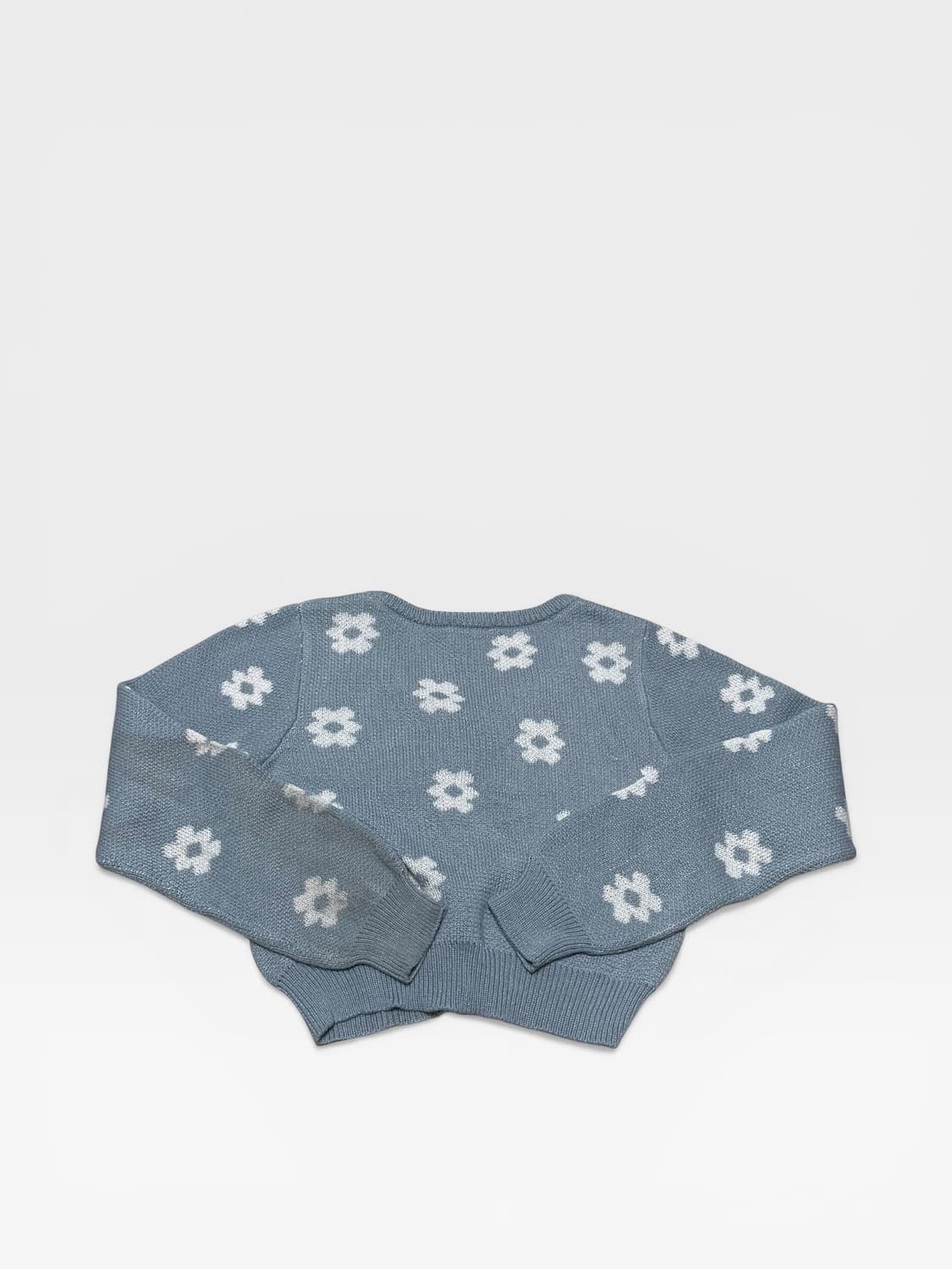 JP vtg - 플라워 패턴 니트 가디건 (XS - S 추천) 상품이미지2