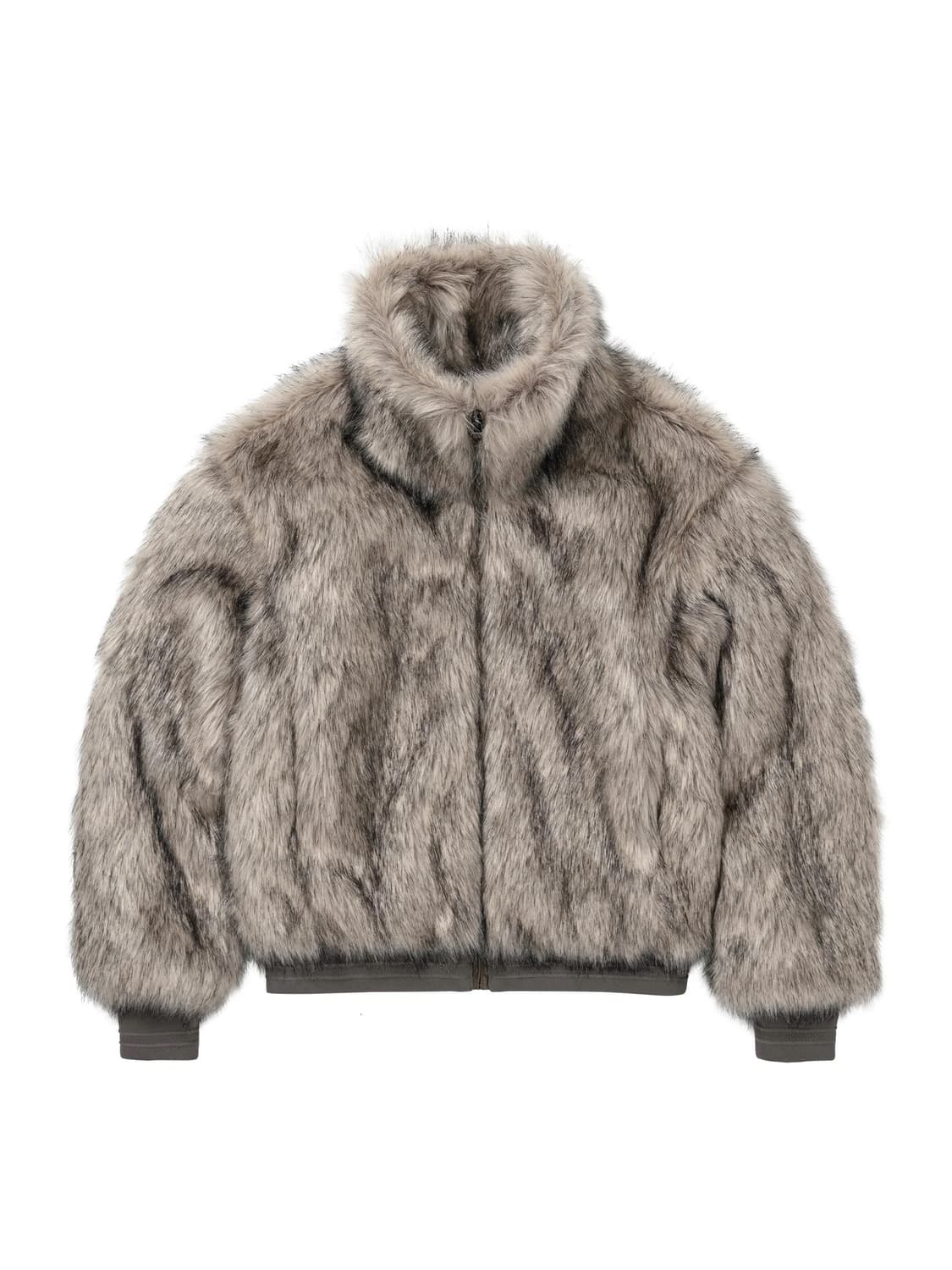 웰빙익스프레스 퍼 자켓 그레이 M 상품이미지1