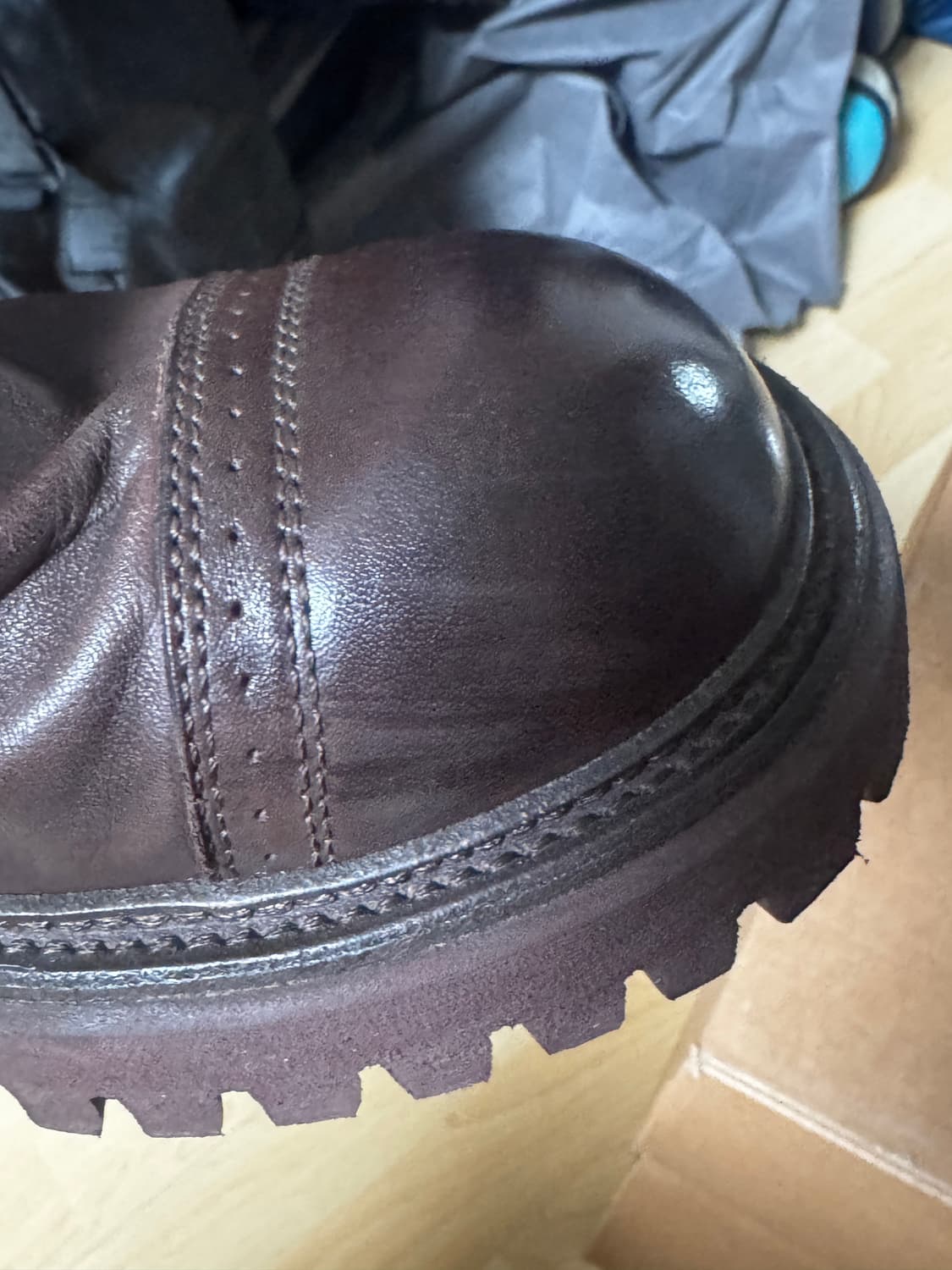 야세 코만도솔 홀스하이드 부츠 브라운 상품이미지3