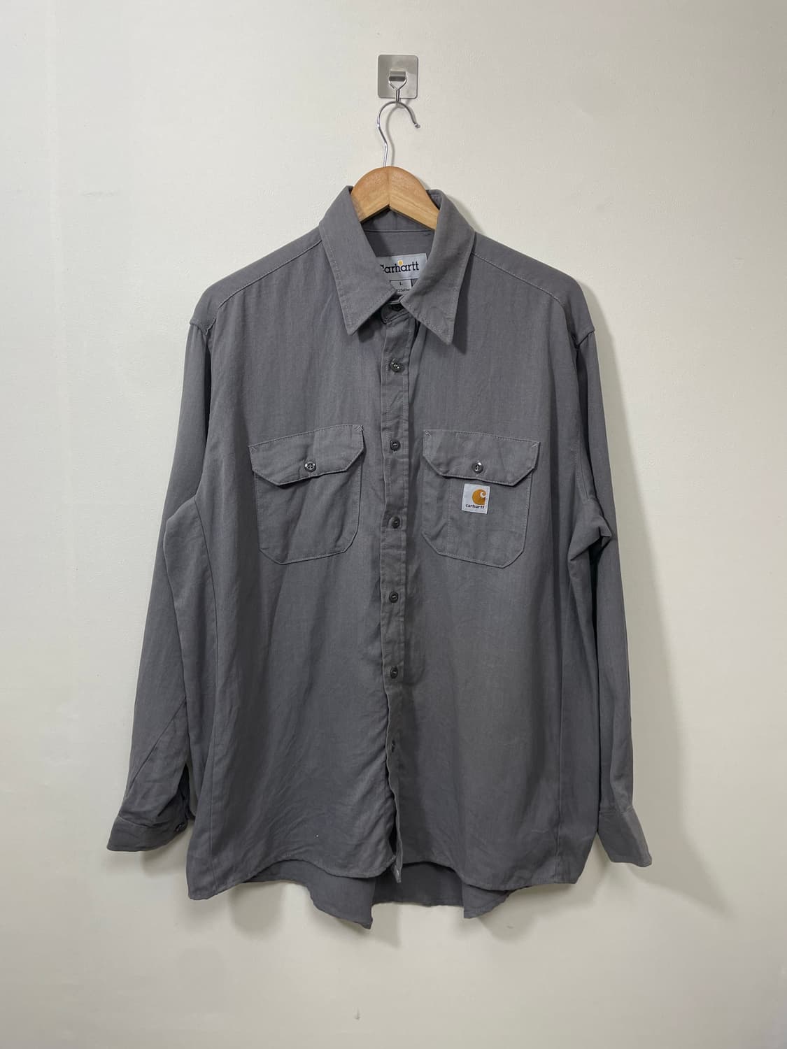 칼하트Carhartt 그레이 코튼 셔츠 L - S39 상품이미지1