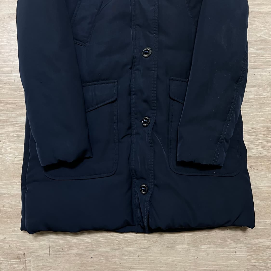 타미힐피거 여성 덕다운 후드 미디엄 롱패딩 점퍼 [네이비] M/95 상품이미지3