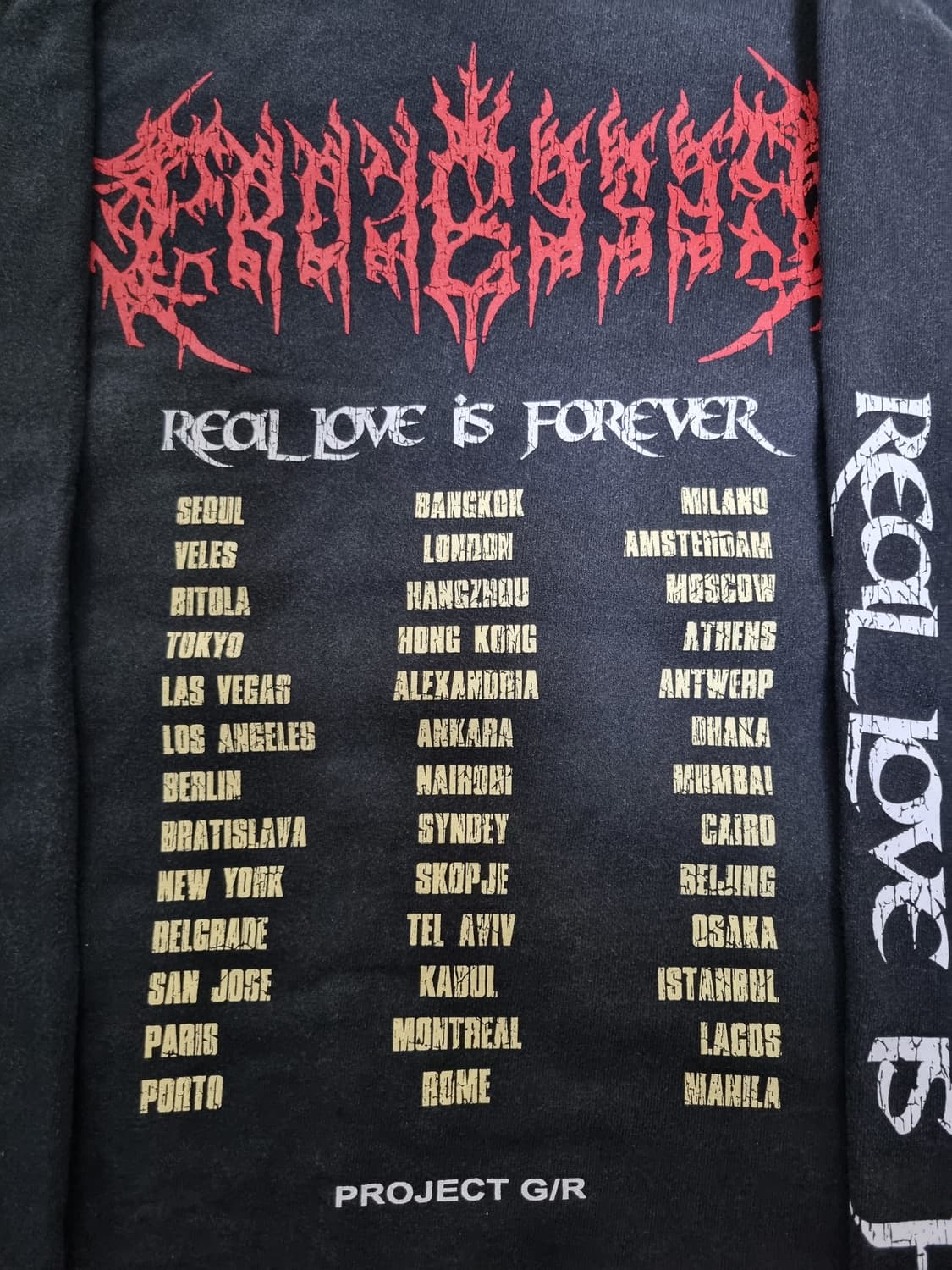 프로젝트GR 크로우 후드티 상품이미지4