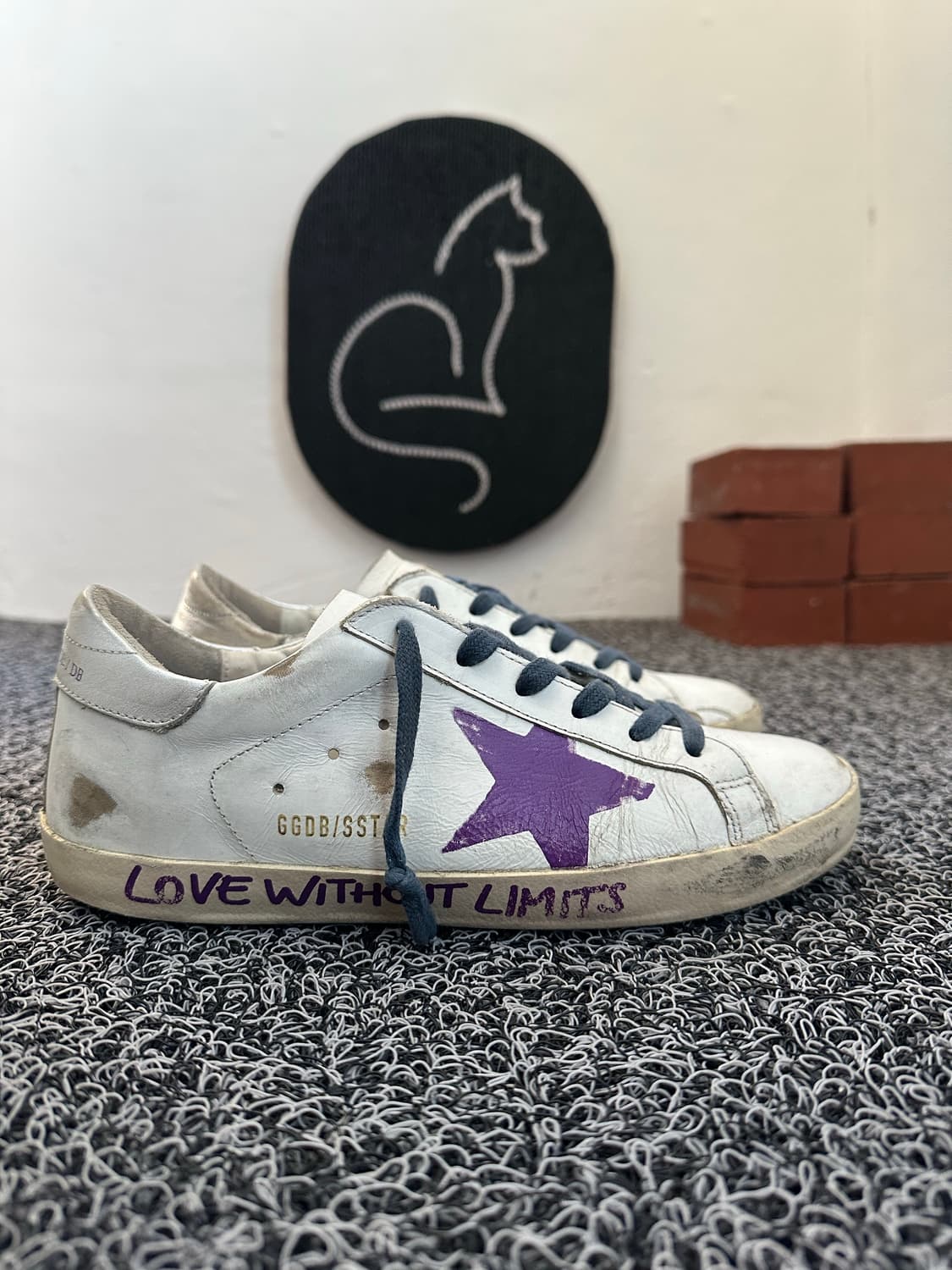 골든구스 슈퍼스타 스니커즈 화이트 퍼플  상품이미지1