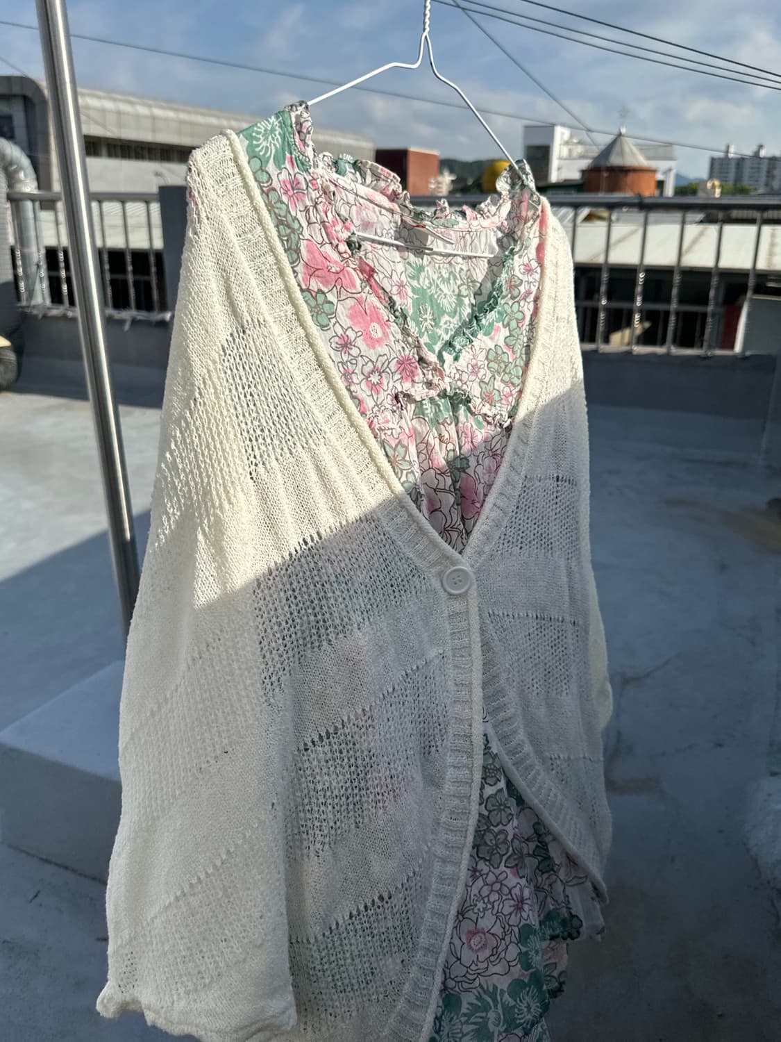 빈티지 하구미 플라워 수채화 슬리브 모리 모리걸 아오이유우 상품이미지4