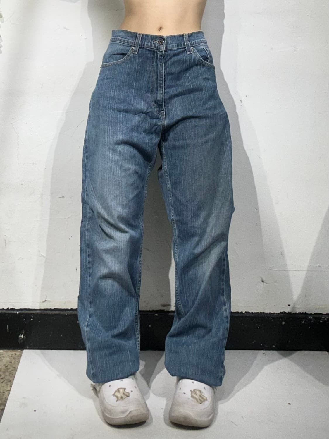 리바이스 505 연청 와이드 워싱 데님 팬츠 청바지 36 상품이미지2