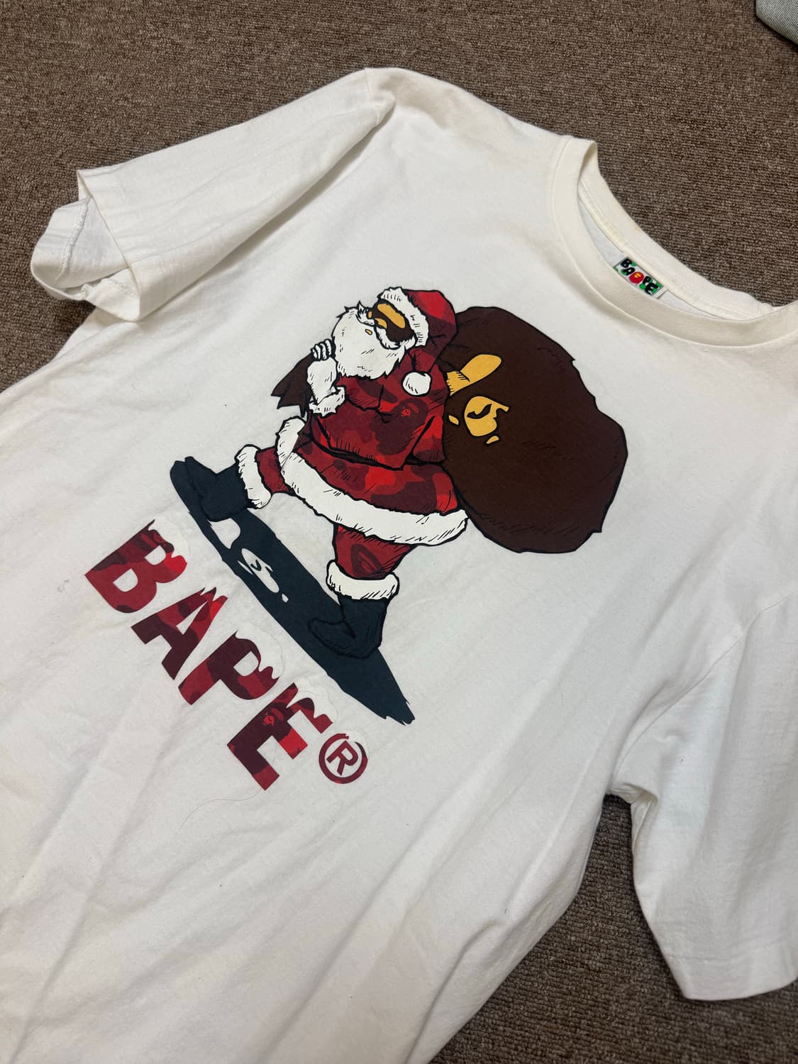 베이프 크리스마스 티셔츠  XL 상품이미지2