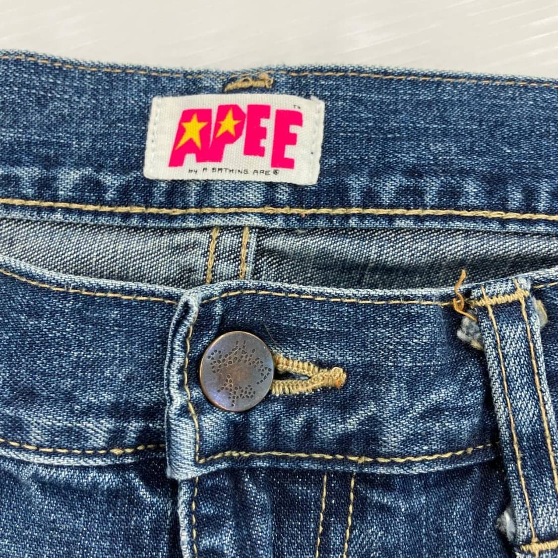 APEE 베이프스타 프린트 데님 상품이미지3