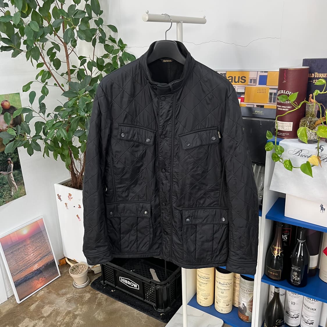 바버 인터네셔널 퀼팅 자켓 XL 상품이미지1